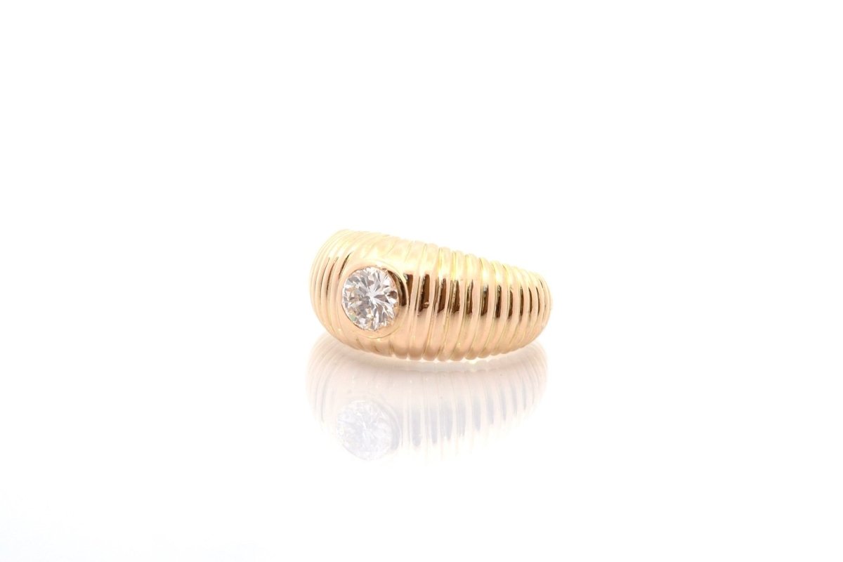 Bague en or jaune et diamant - Castafiore