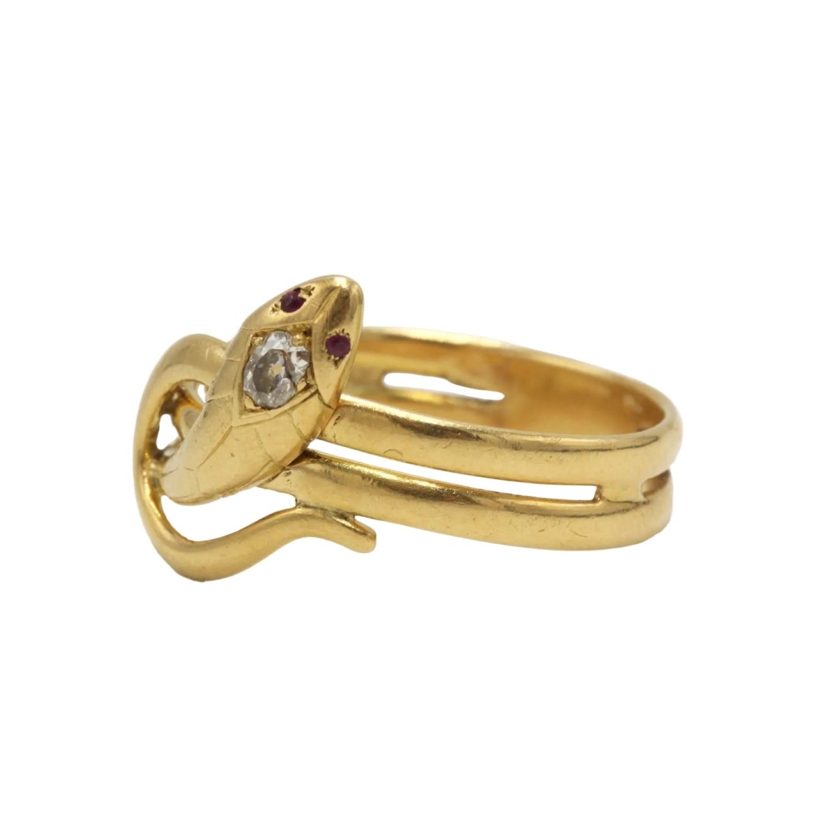 Bague en or jaune et diamant - Castafiore