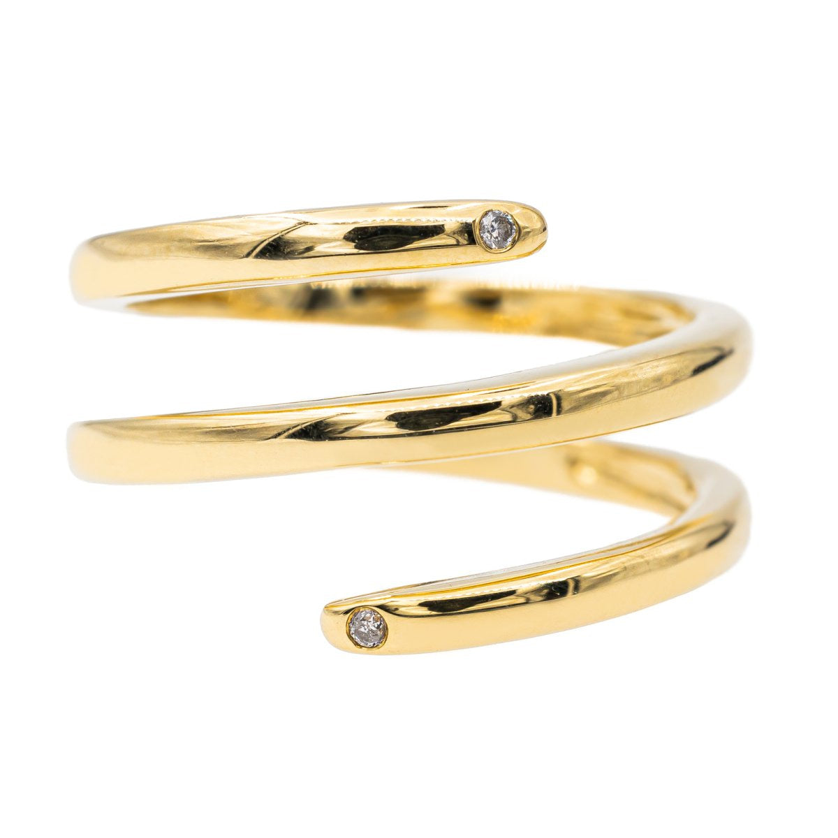 Bague en or jaune et diamant - Castafiore