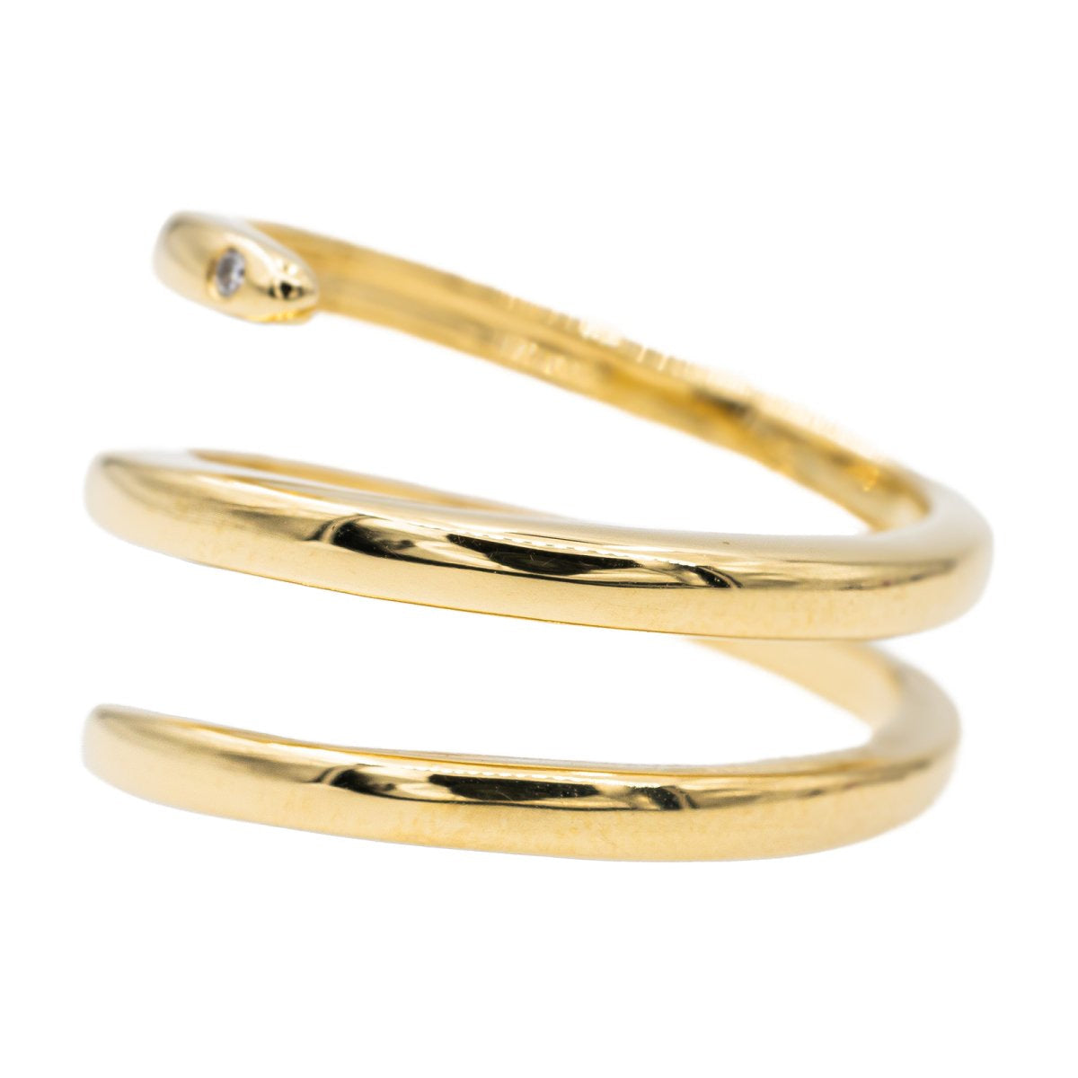 Bague en or jaune et diamant - Castafiore