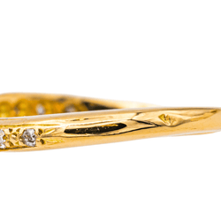 Bague en or jaune et diamants - Castafiore