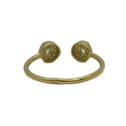 Bague en or jaune et diamants - Castafiore