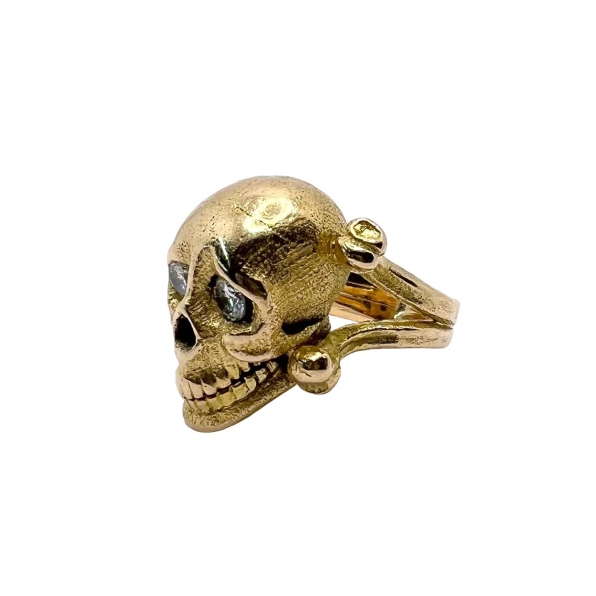 Bague en or jaune et diamants - Castafiore
