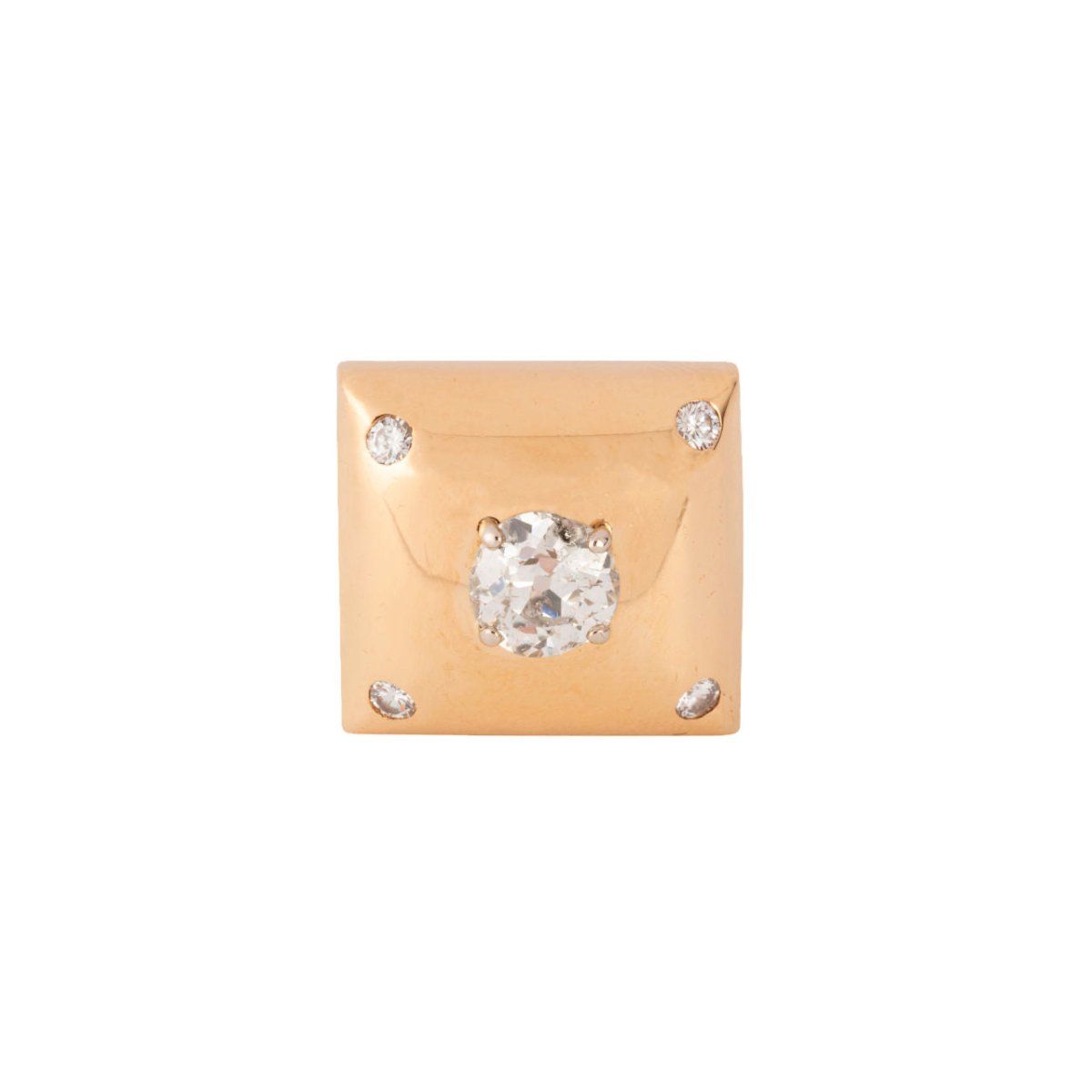 Bague en or jaune et diamants - Castafiore