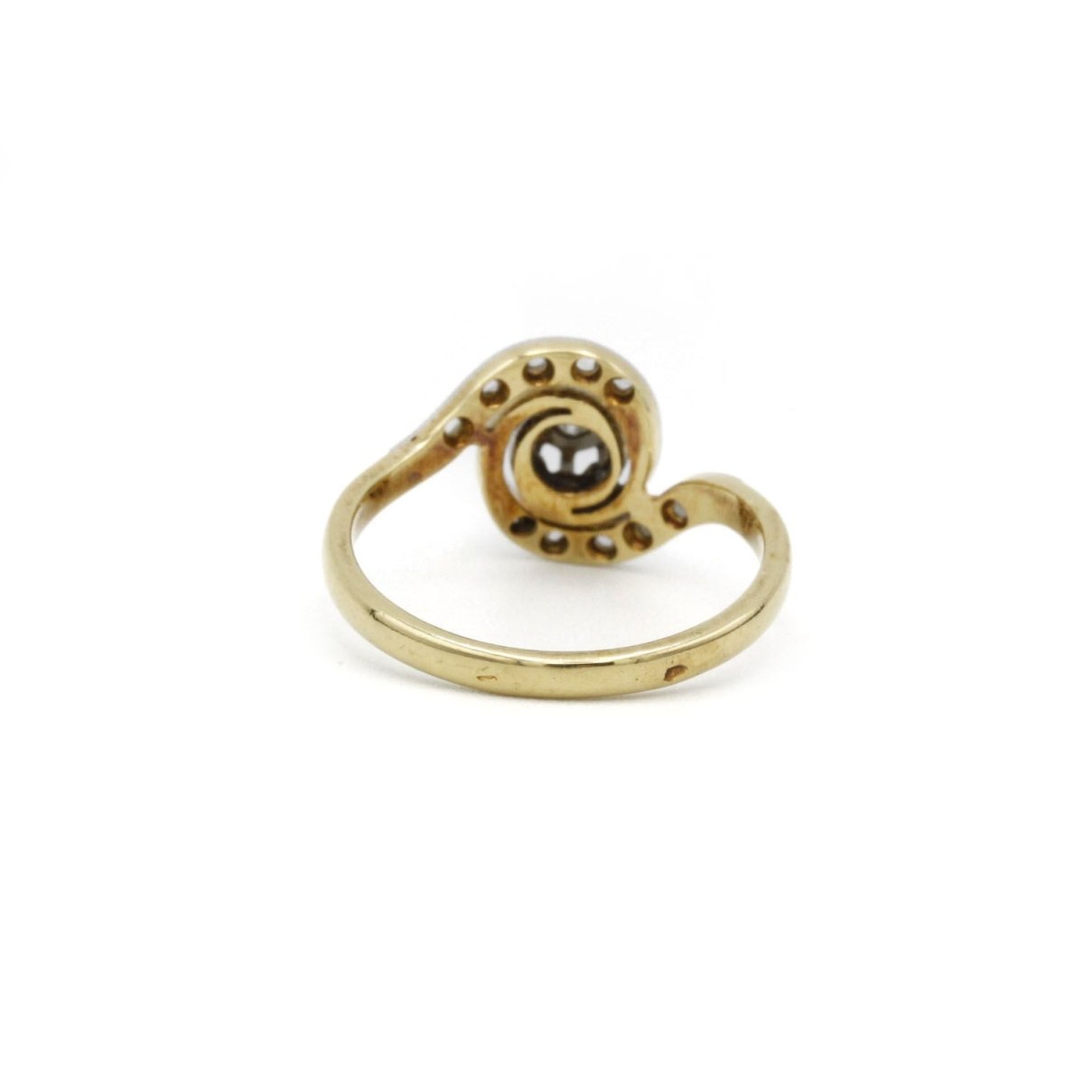 Bague en or jaune et diamants - Castafiore