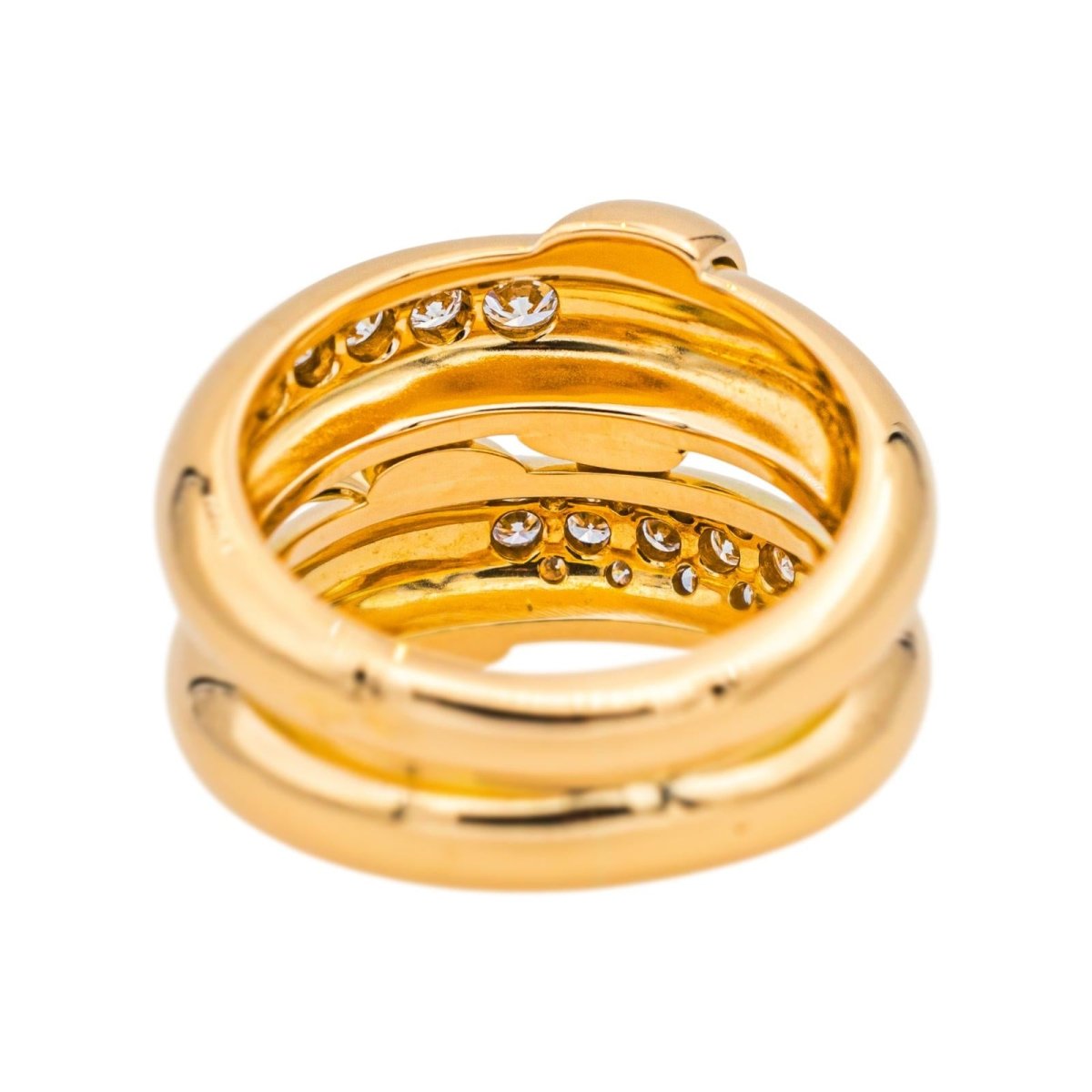 Bague en or jaune et diamants - Castafiore
