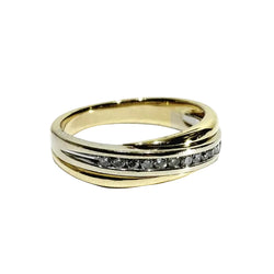 Bague en or jaune et diamants - Castafiore