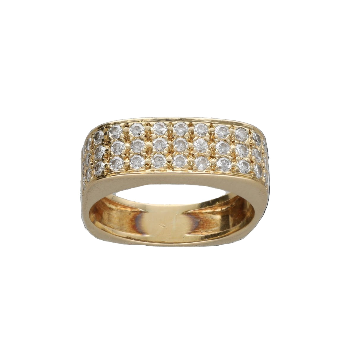 Bague en or jaune et diamants - Castafiore