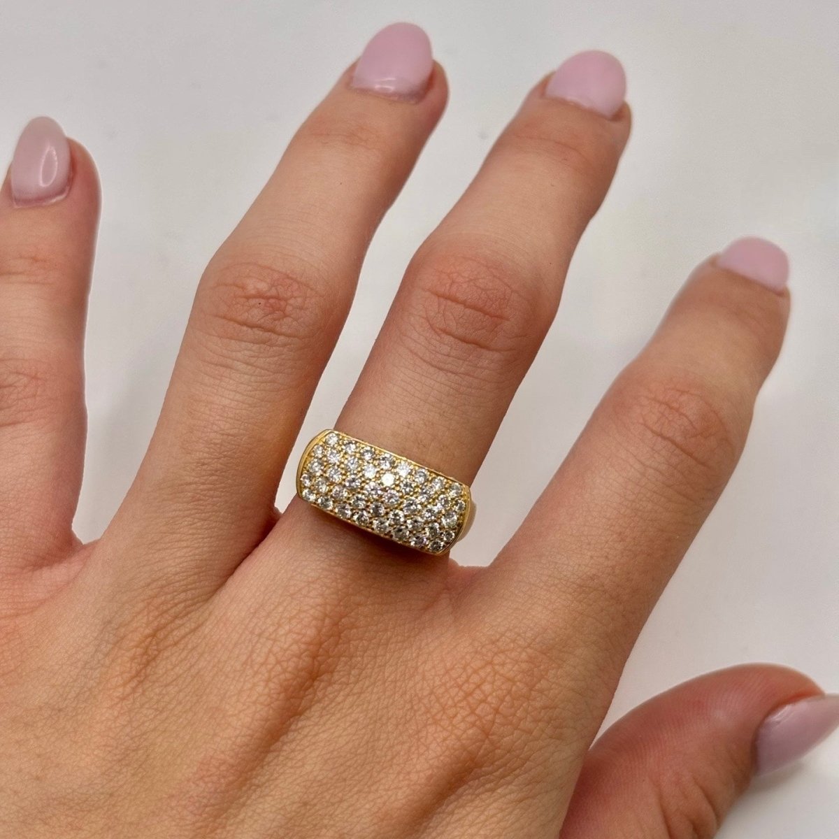 Bague en or jaune et diamants - Castafiore