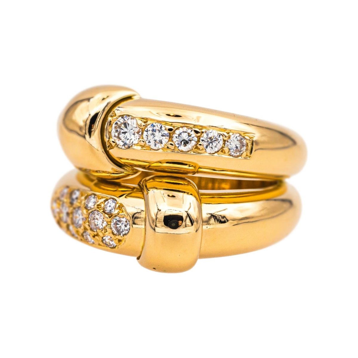 Bague en or jaune et diamants - Castafiore
