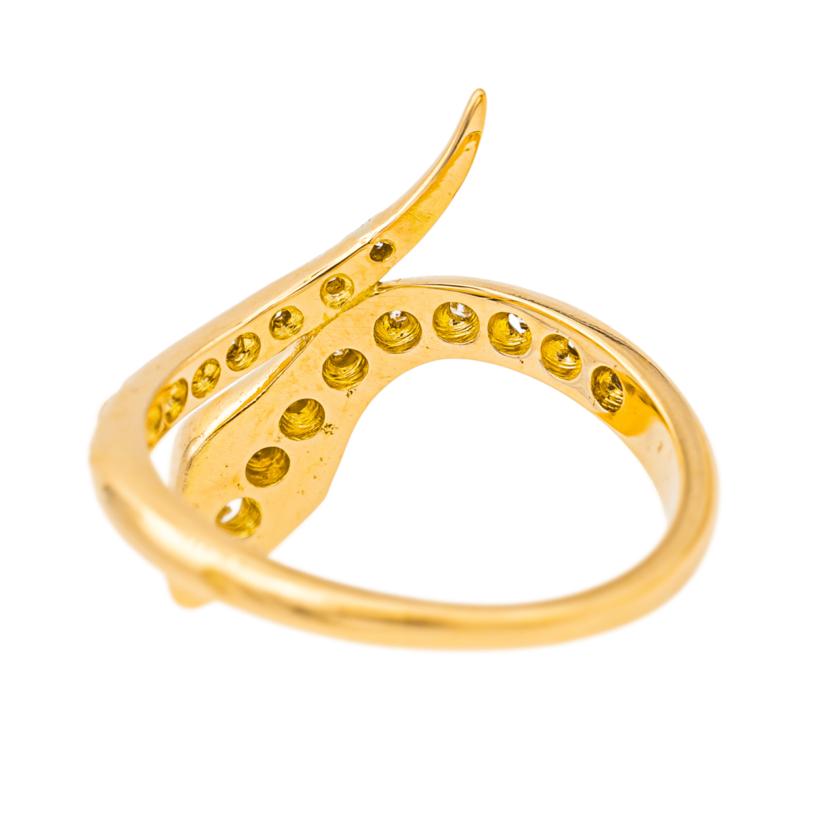 Bague en or jaune et diamants - Castafiore