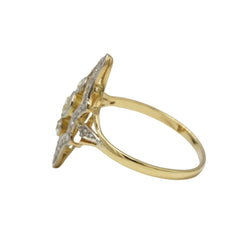 Bague en or jaune et diamants - Castafiore