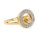 Bague en or jaune et diamants - Castafiore