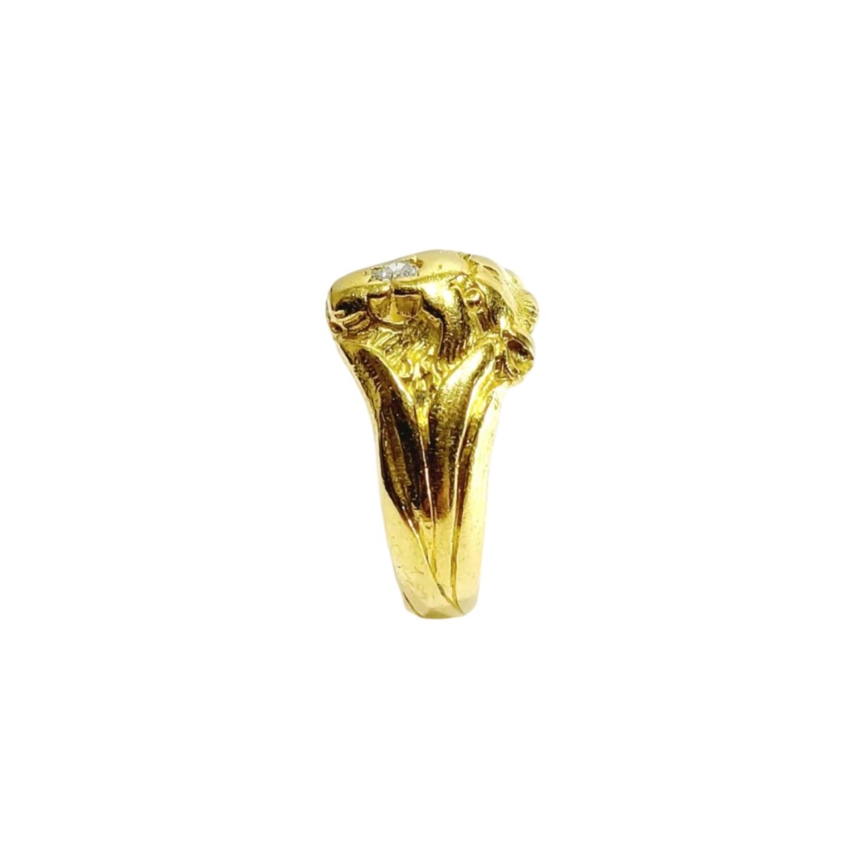 Bague en or jaune et diamants - Castafiore