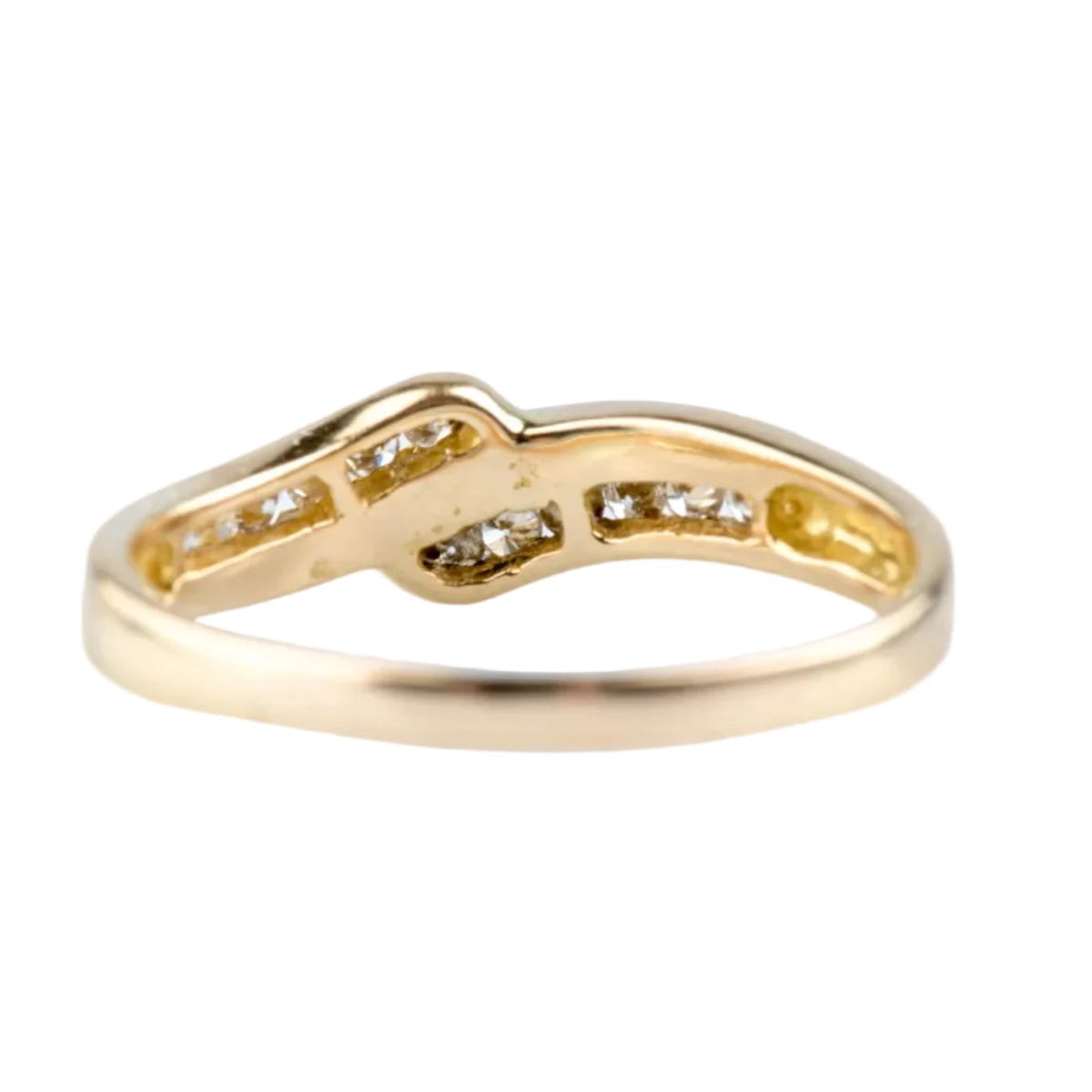 Bague en or jaune et diamants - Castafiore