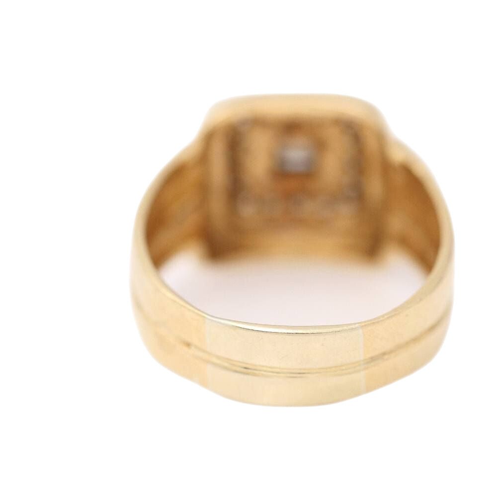 Bague en or jaune et diamants - Castafiore