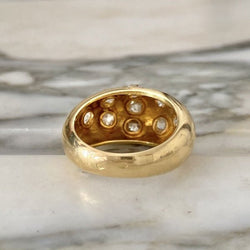 Bague en or jaune et diamants - Castafiore