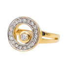 Bague en or jaune et diamants - Castafiore