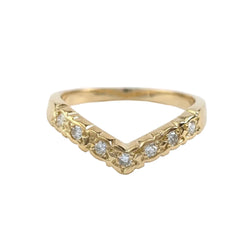 Bague en or jaune et diamants - Castafiore