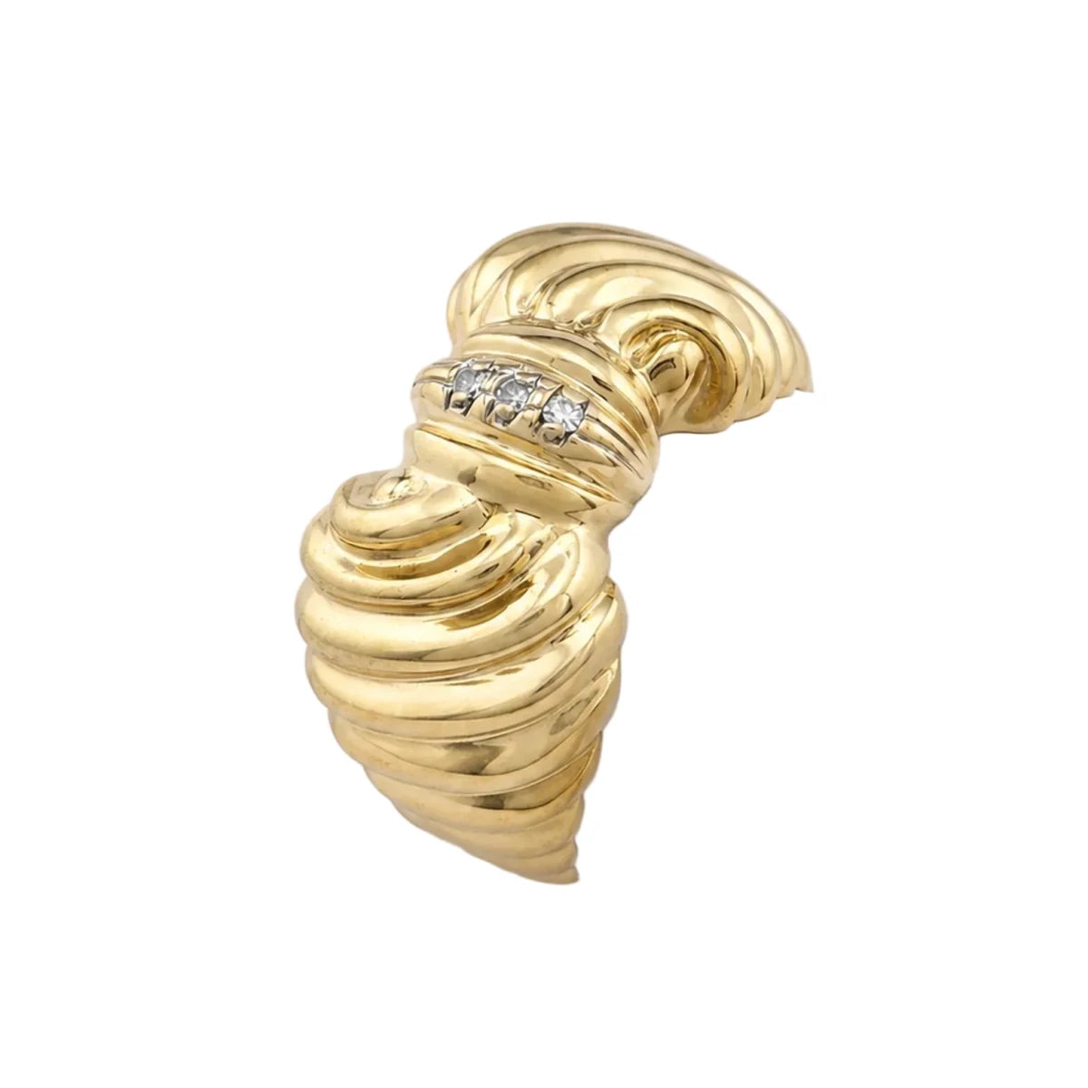 Bague en or jaune et diamants - Castafiore