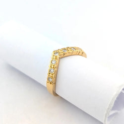 Bague en or jaune et diamants - Castafiore