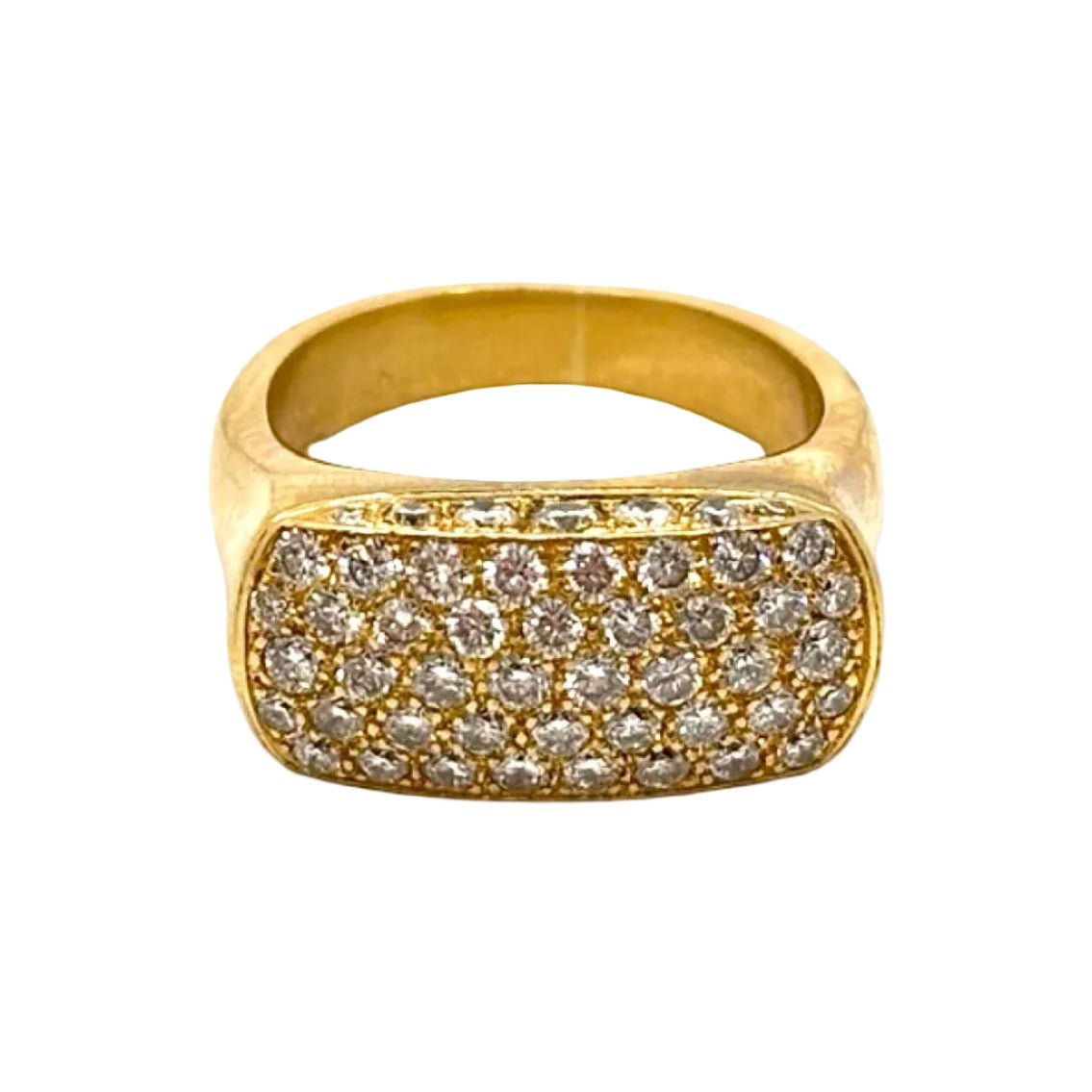 Bague en or jaune et diamants - Castafiore