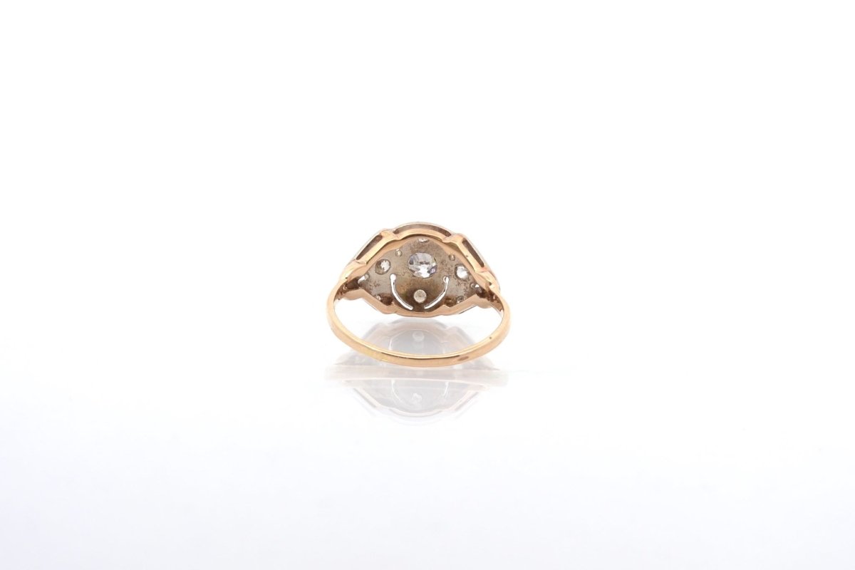 Bague en or jaune et diamants - Castafiore