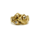 Bague en or jaune et diamants - Castafiore