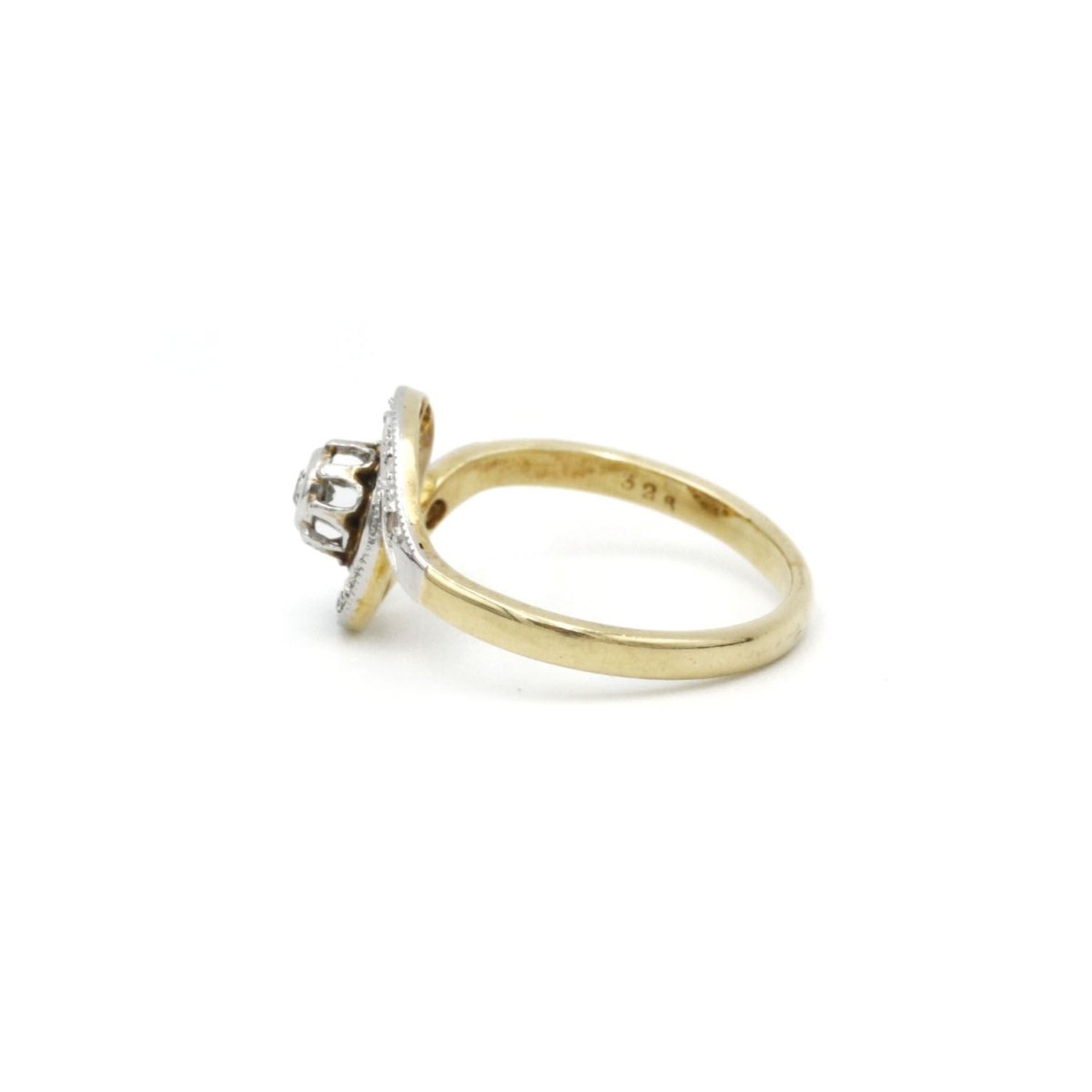 Bague en or jaune et diamants - Castafiore
