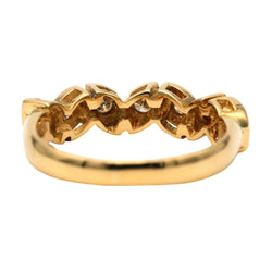 Bague en or jaune et diamants - Castafiore