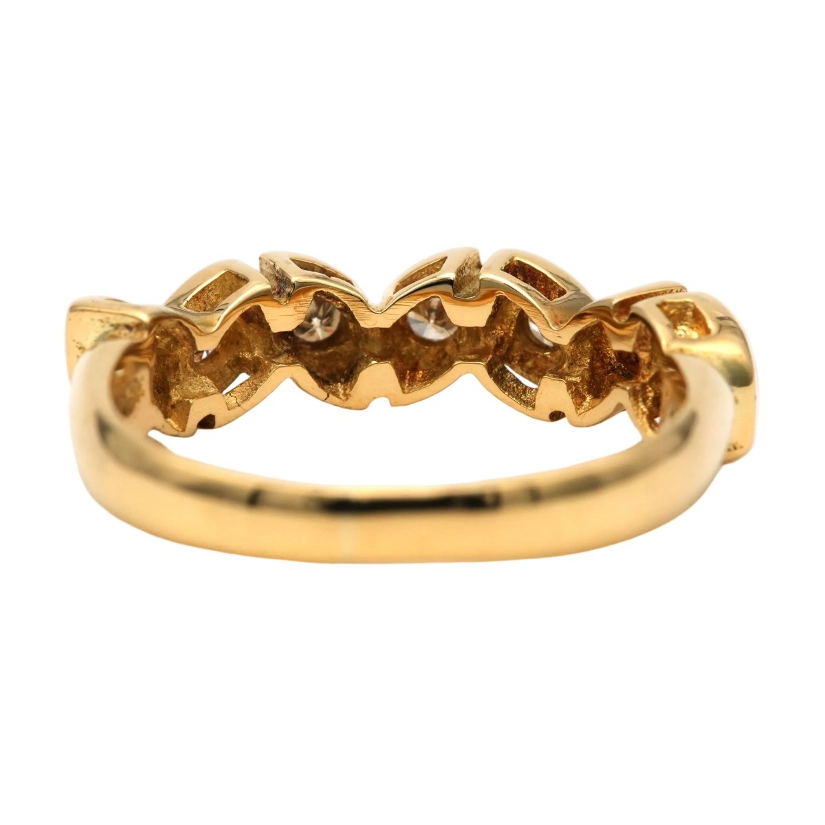 Bague en or jaune et diamants - Castafiore