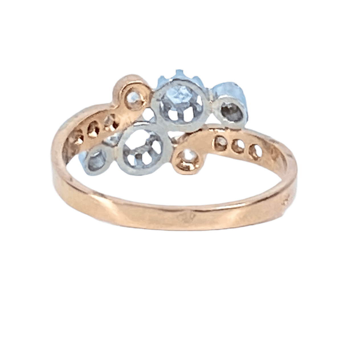 Bague en or jaune et diamants - Castafiore