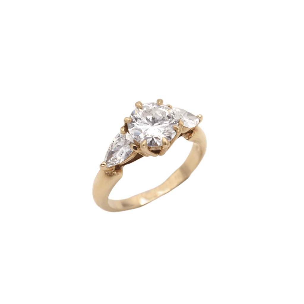 Bague Trilogie en or jaune et diamants