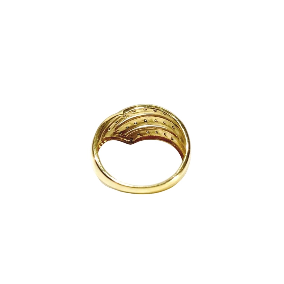 Bague en or jaune et diamants - Castafiore