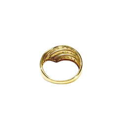 Bague en or jaune et diamants - Castafiore
