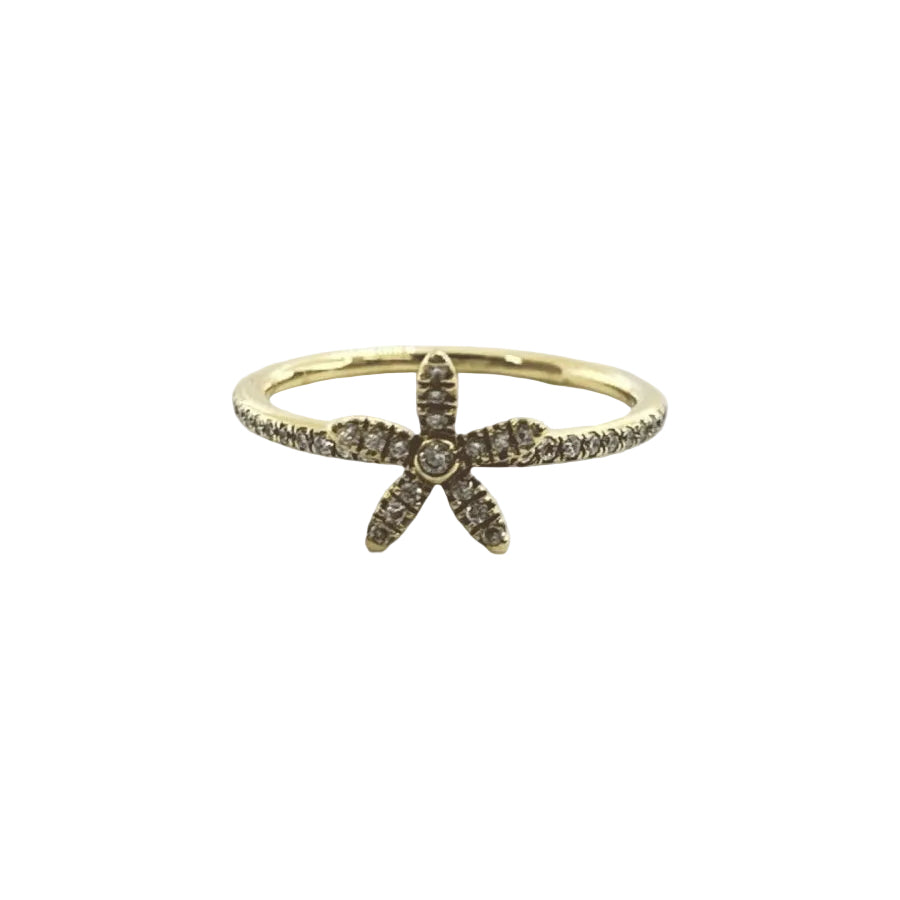 Bague en or jaune et diamants - Castafiore