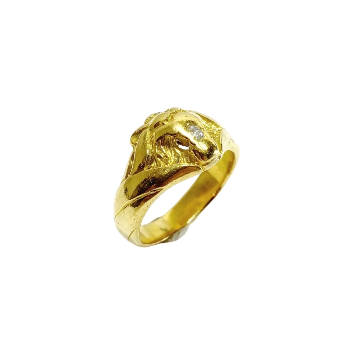 Bague en or jaune et diamants - Castafiore