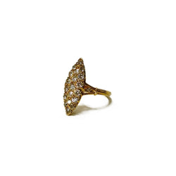 Bague en or jaune et diamants - Castafiore
