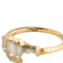 Bague en or jaune et diamants - Castafiore