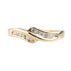 Bague en or jaune et diamants - Castafiore