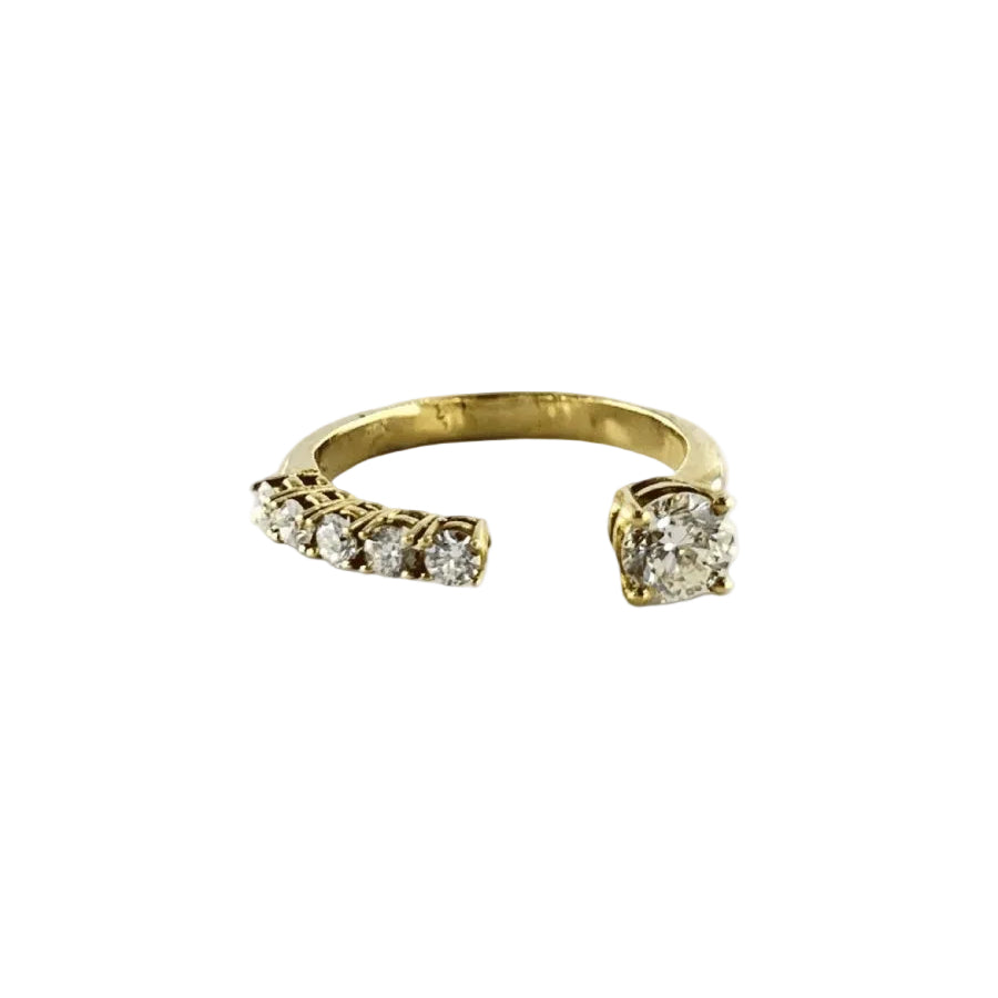 Bague en or jaune et diamants - Castafiore