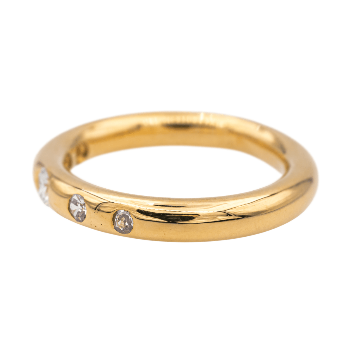 Bague en or jaune et diamants - Castafiore