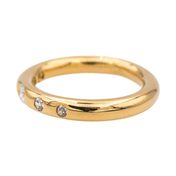 Bague en or jaune et diamants - Castafiore