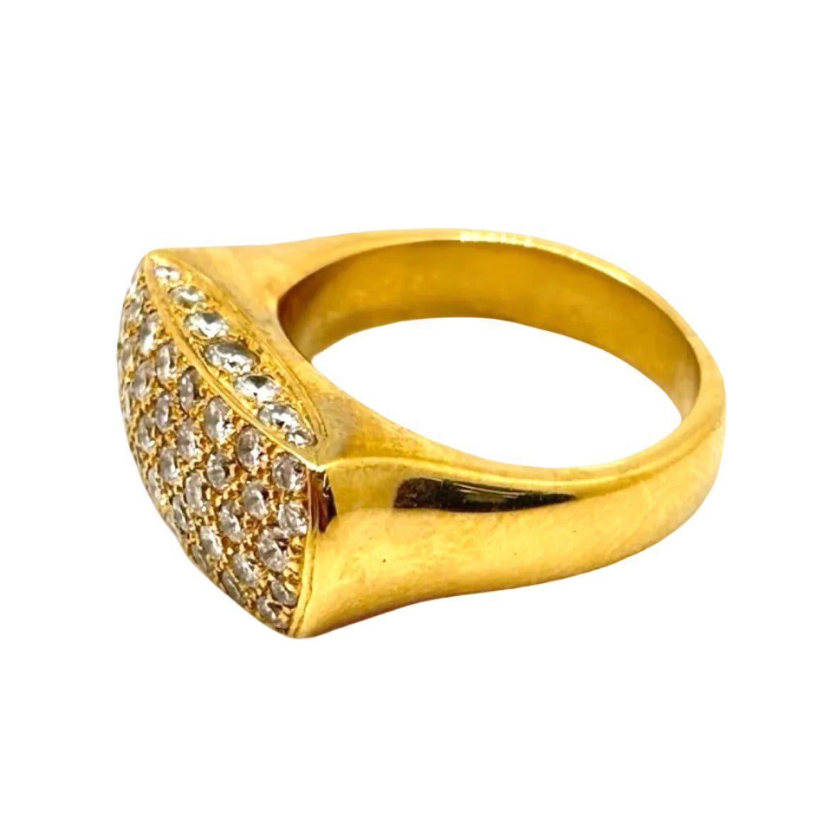 Bague en or jaune et diamants - Castafiore