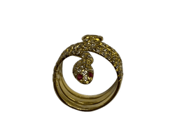 Bague en or jaune et diamants - Castafiore
