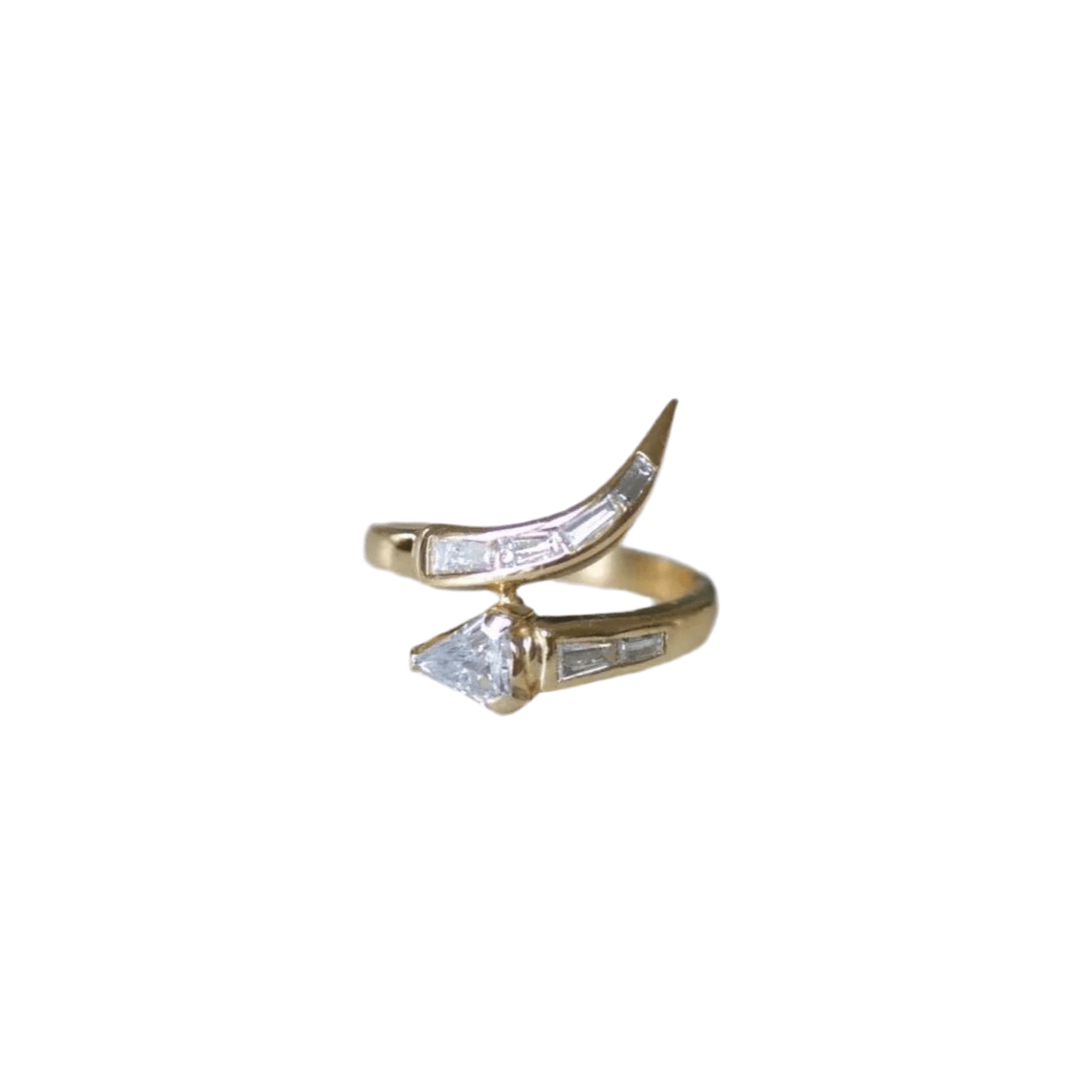 Bague en or jaune et diamants - Castafiore