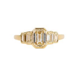 Bague en or jaune et diamants - Castafiore
