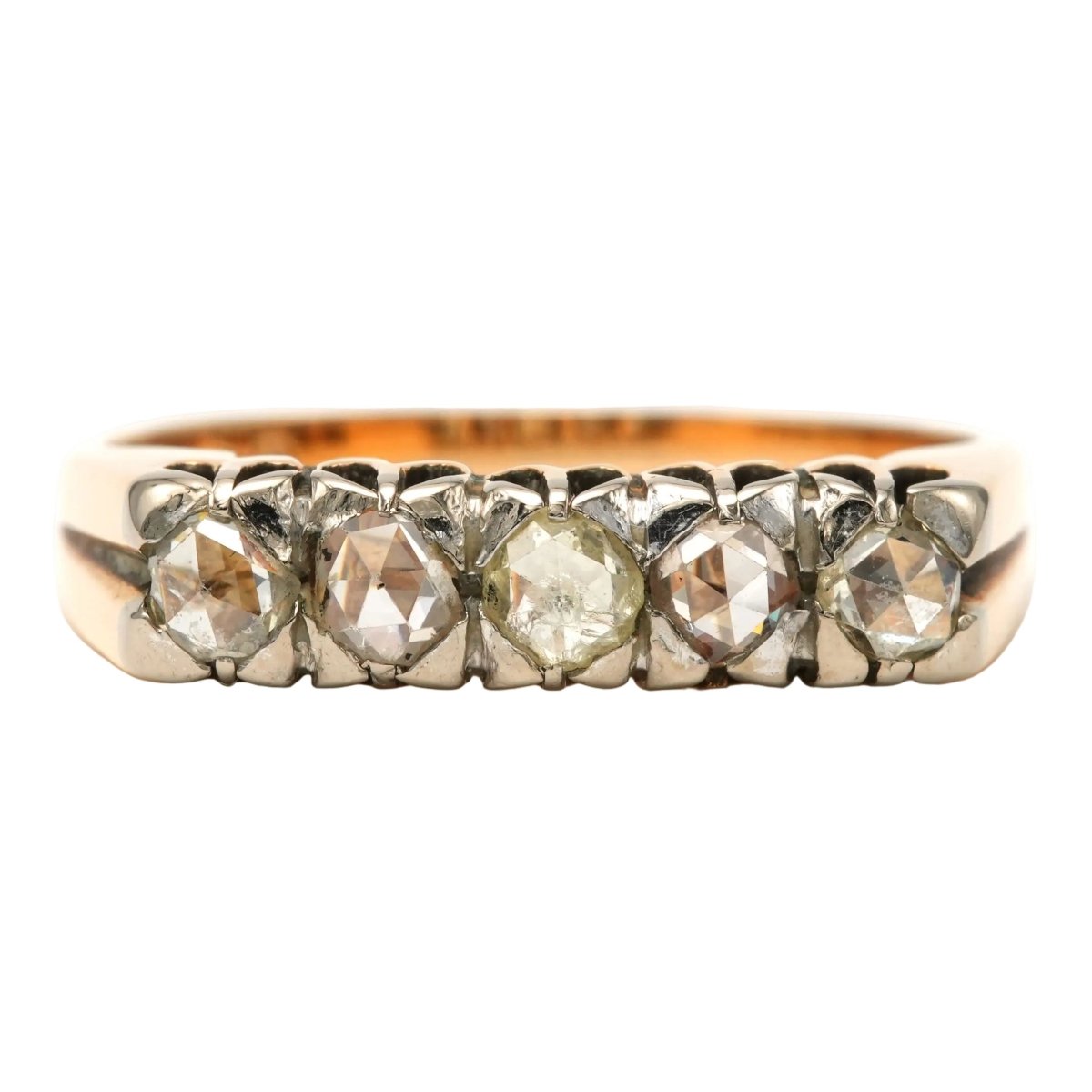 Bague en or jaune et diamants - Castafiore