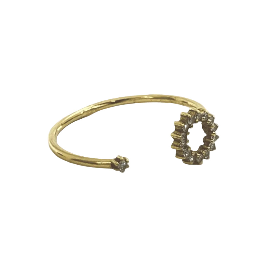 Bague en or jaune et diamants - Castafiore