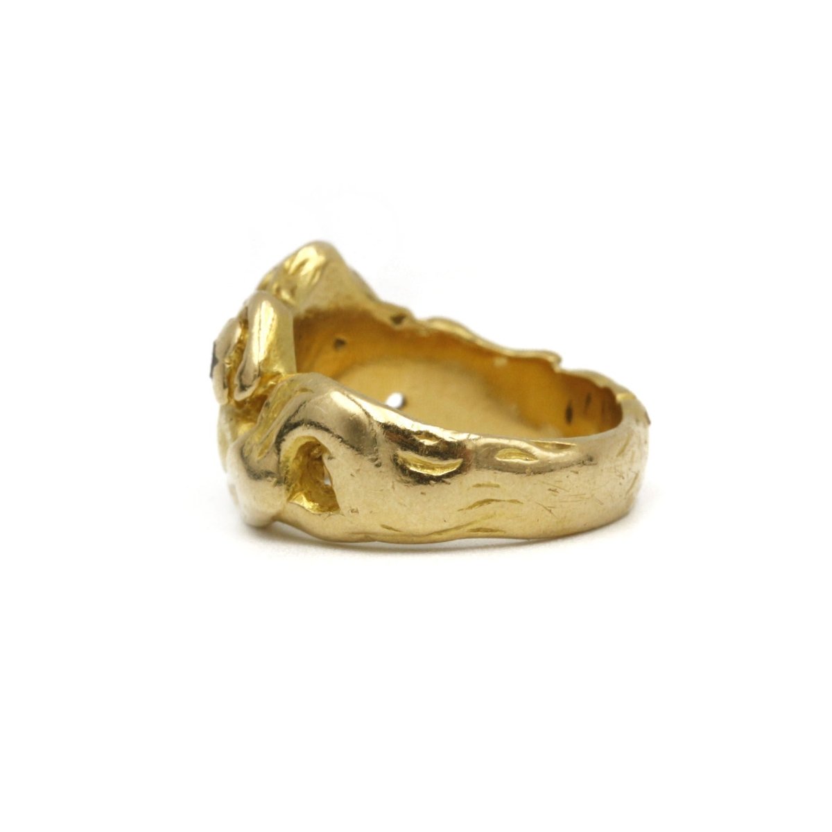 Bague en or jaune et diamants - Castafiore